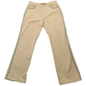 Vintage Lauren Jean Co. Jeans 10 Women's 32 X 30 Ralph Lauren Beads Southwestern